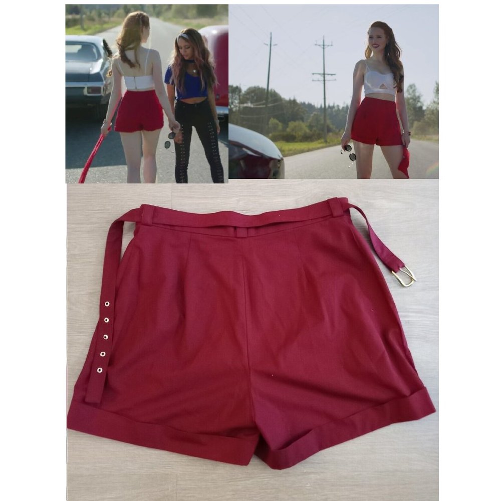 ***SOLD RIVERDALE PROP SCREEN WARDROBE USED WORN MADELAINE PETSCH SHORTS CHERYL